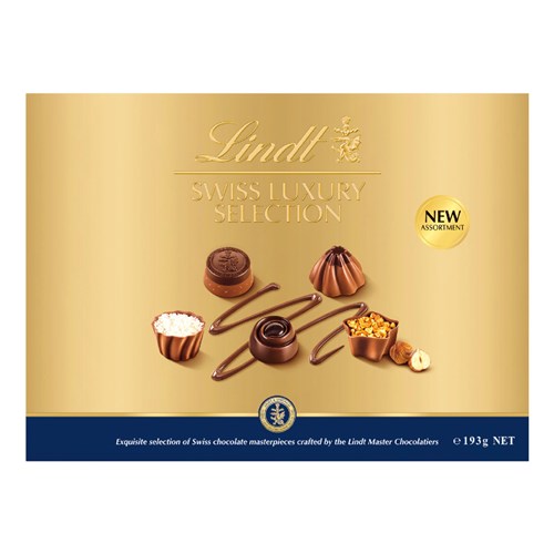 Lindt Swiss Luxury Selection Chocolate Box 193g - Premium Quality